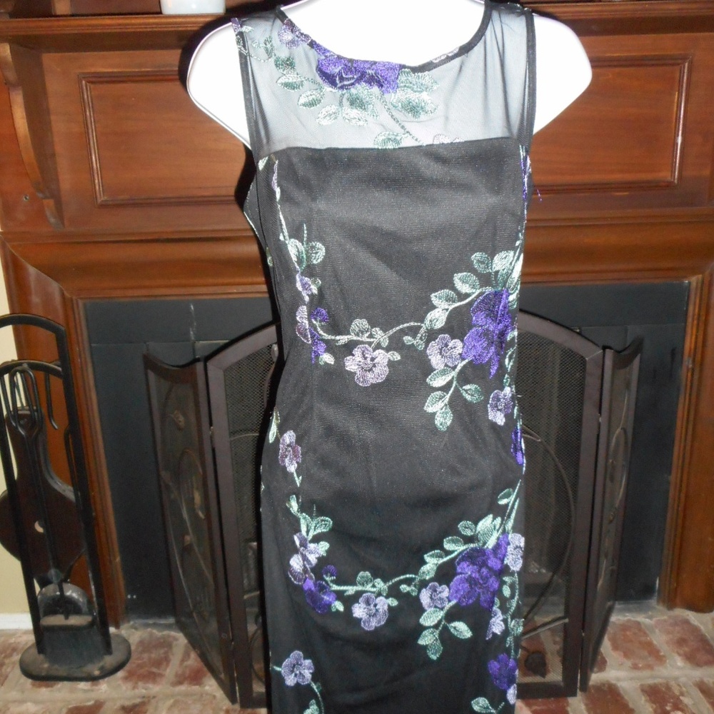 NWOT black vintage style 90's dress dress, 6